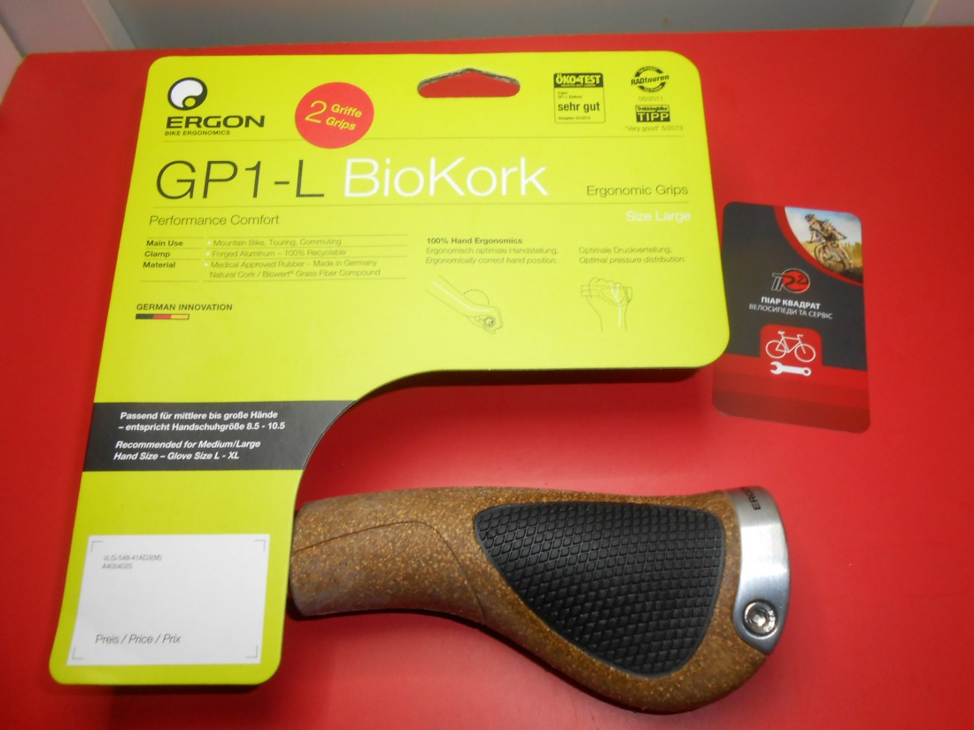 Гріпси Ergon GP1 Biokork, розмір L - 2600 грн