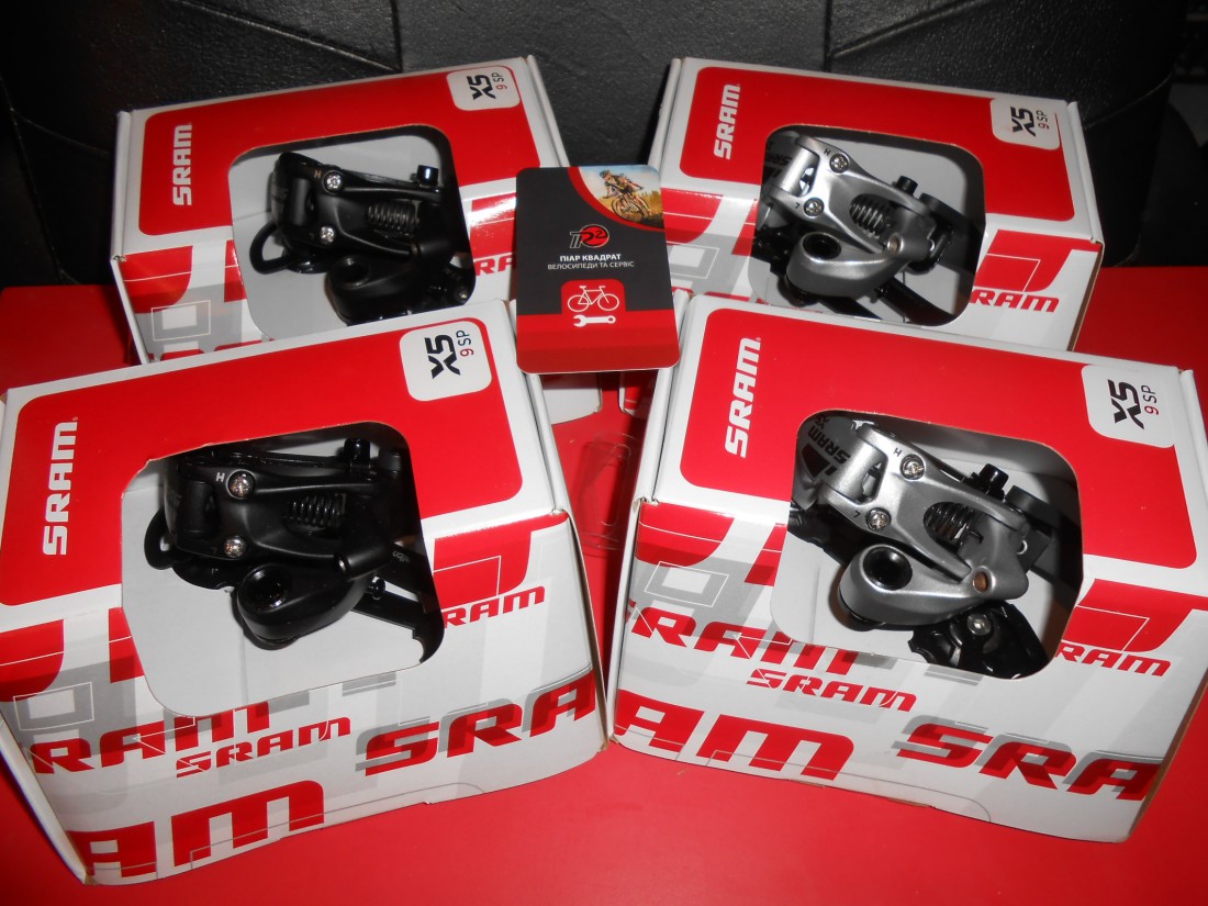 Перемикачі для 9 шв Sram X5, long,medium - 1900 грн