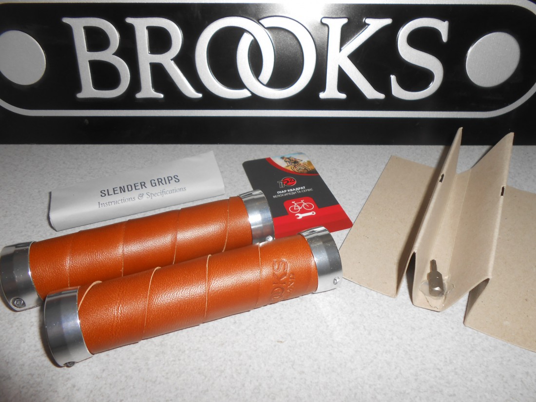 Гріпси Brooks Slender Grips, honey і brown - 3080 грн