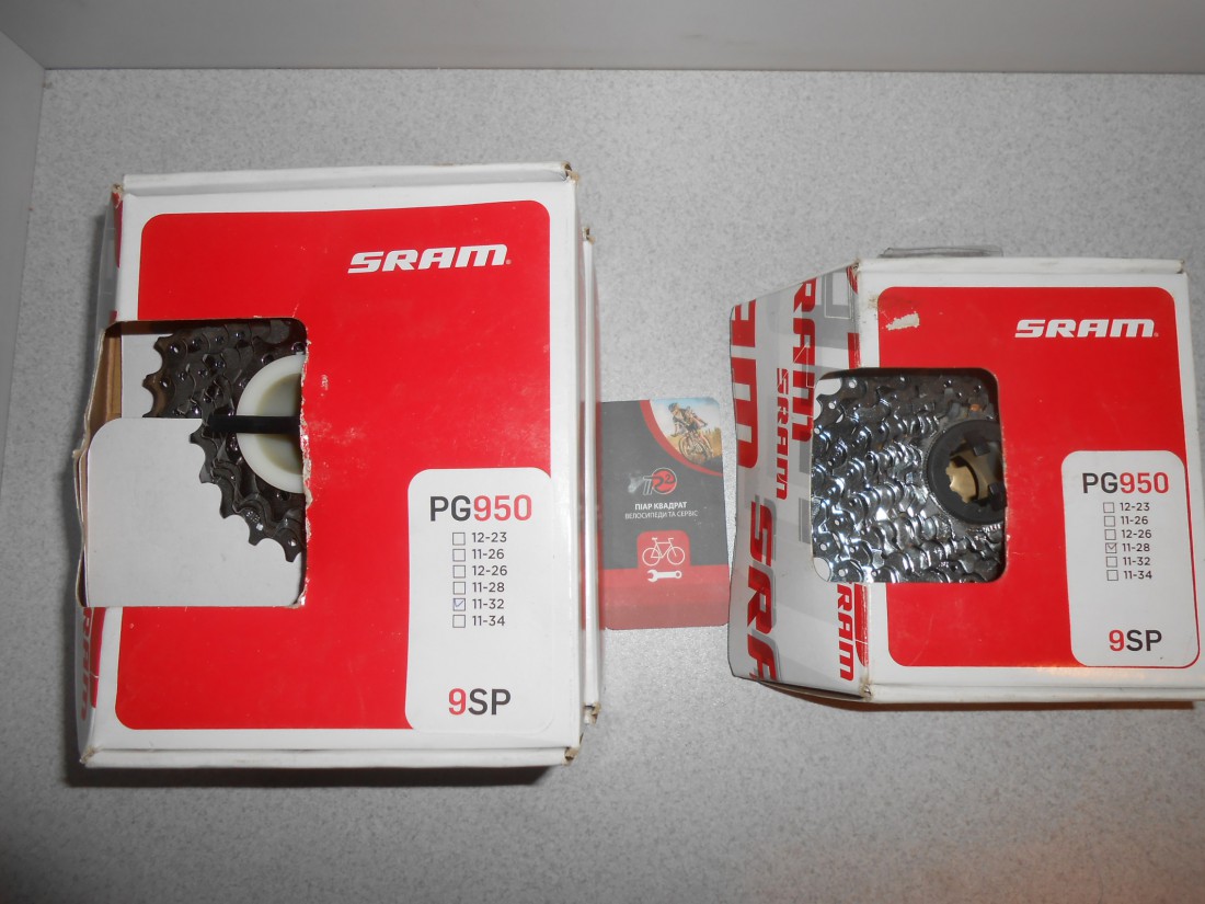 Касета Sram SRAM PG 950 (11-28) і (11-32) - 1390 грн