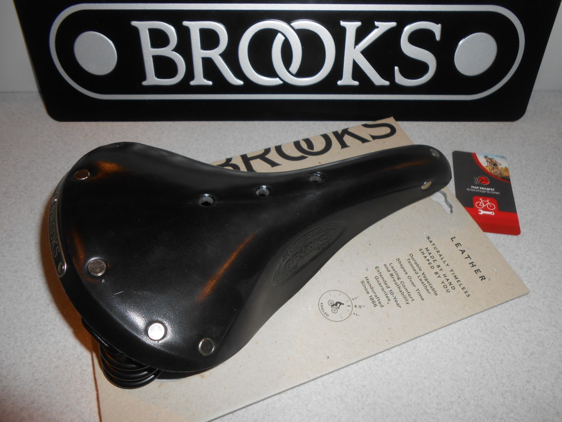 Сідло Brooks Flyer Black чорне - 6600 грн