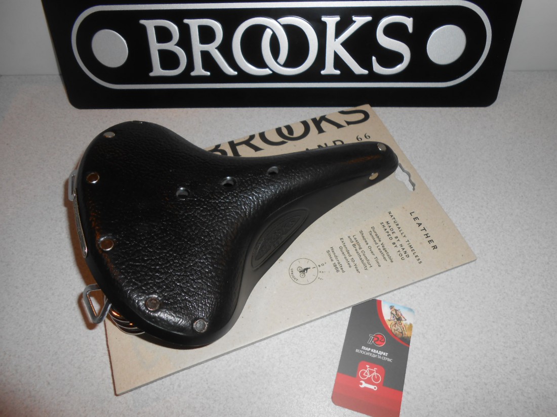 Сідло Brooks B67 Black - чорне з пружинами - 7040 грн