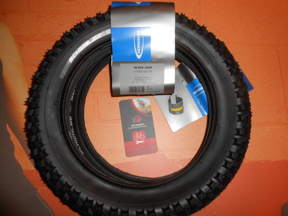 Покришка Schwalbe Black Jack 12"х1,9 - 350 грн