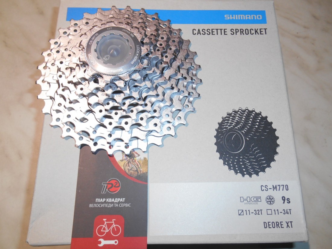 Касета Shimano Deore XT CS-M770, 9 (11-32) - 3000 грн