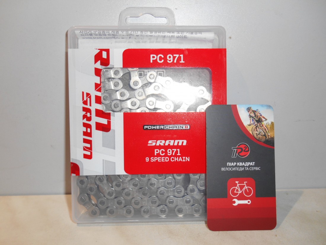 Ланцюг SRAM PC 971 для 9 швидкостей + замок - 990 грн