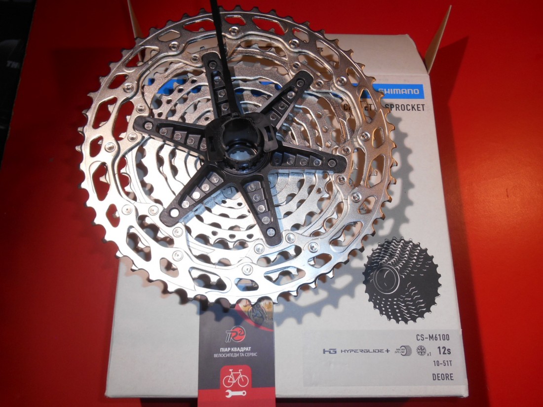 Касета нова Shimano Deore CS-M6100 12 шв 10-51 - 4100 грн