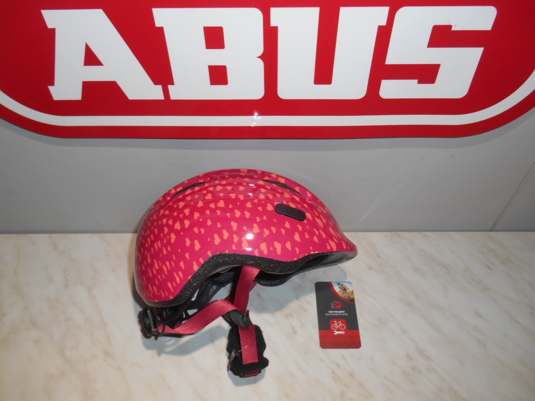 Дитячий шолом ABUS SMILEY 2.0 - cherry heart М (50 - 55 cм) - 1250 грн
