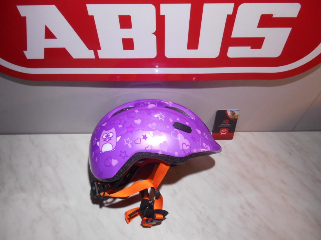 Дитячий шолом ABUS SMILEY 2.0 - purple star М (50 - 55 cм) - 1250 грн