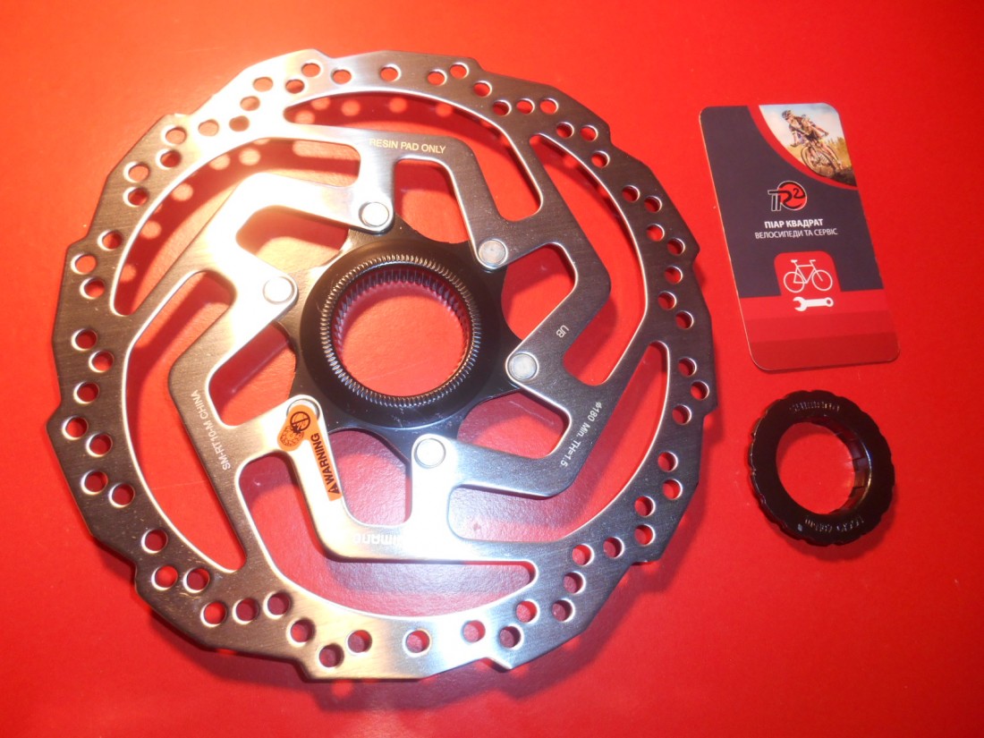 Ротор Shimano SM-RT10 180 мм, центрлок - 580 гр