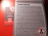 Масло амортизаторів Motorex Racing Shock Oil Damper Oil 100 мл - 150 грн