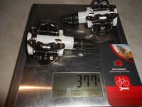 Контактні педалі Shimano PD-M520 білі з шипами - 2100 грн