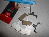 Колодки Shimano G02A Resin для одного каліпера - 360 гр