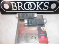 Шкіряні гріпси Brooks Plump Grips Black - 3220 грн