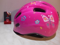 Дитячий шолом ABUS SMILEY 2.0 - pink butterfly М (50 - 55 cм) - 1250 грн