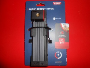 Велозамок ABUS BORDO 5700 UGrip SH Black чорний - 3598 грн