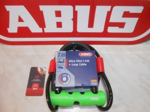 Велозамок ABUS 410 ULTRA MINI 140 мм + COBRA 10-1200 трос - 2418 грн