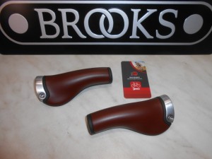 Комфортні шкіряні Brooks Ergon GP1 коричневі 130-130 мм - 4180 грн