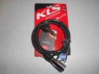 Велозамок KLS Beat 8x1000 мм, колір Black - 245 грн