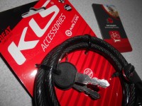 Велозамок KLS Beat 8x1000 мм, колір Black - 245 грн